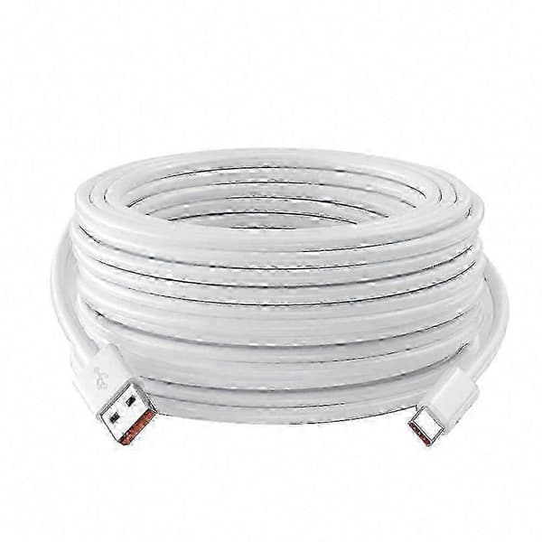 Pitkä USB C -kaapeli 2M 3M 5M 8M 10M 12M 14M Redmi-puhelimille VR-kameralle White 8m