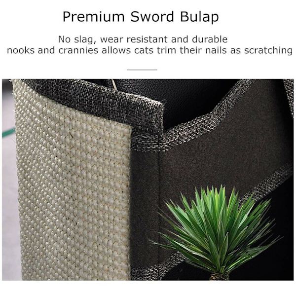 Vertikal hopfällbar Sisal Cat Scratcher soffhörnskydd