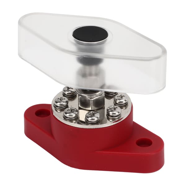 Strømbøsningsblok 8 Terminaler 3/8 tommer Stud DC48V 180A Universal Batteribusbar til Marine RV Båd