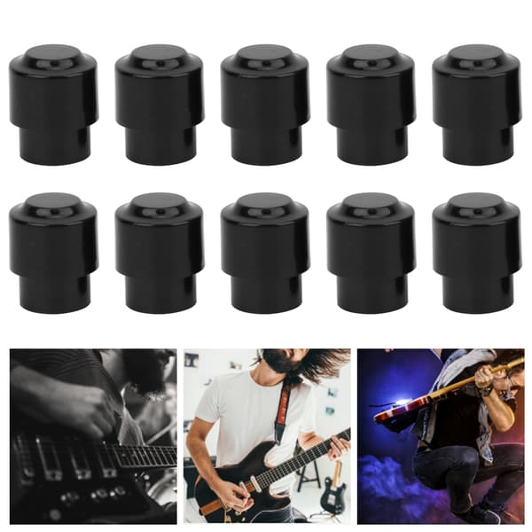 10 Position Pickup Switch Spidser Låseknap Elektrisk Guitar Tilbehør Knap Hætte Sort
