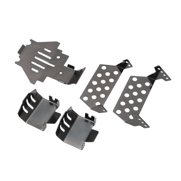 Traxxas Sort RC Chassis Armor Sæt Rustfrit Stål Skid Plate Beskyttelse
