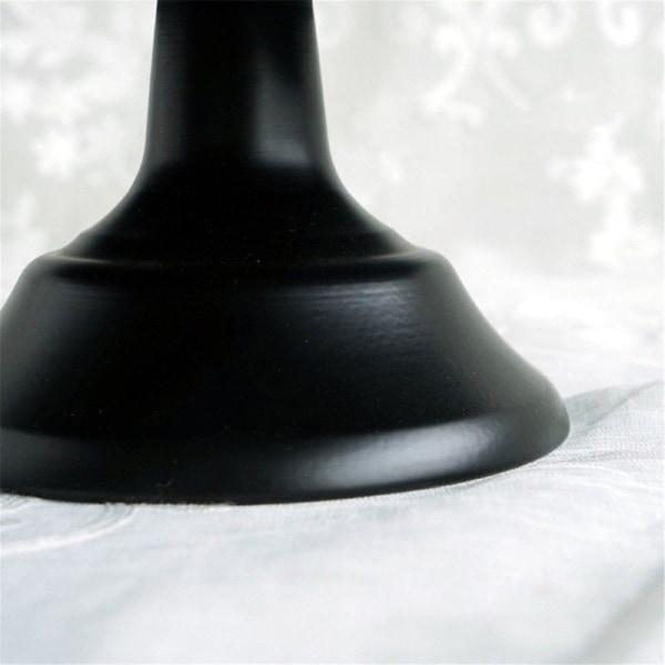 Sort 10 tommer Rund Iron Cake Stand Piedestal Sort Dessert Holder Display Bryllupsfest dekoration Sasicare，til hjemmefra
