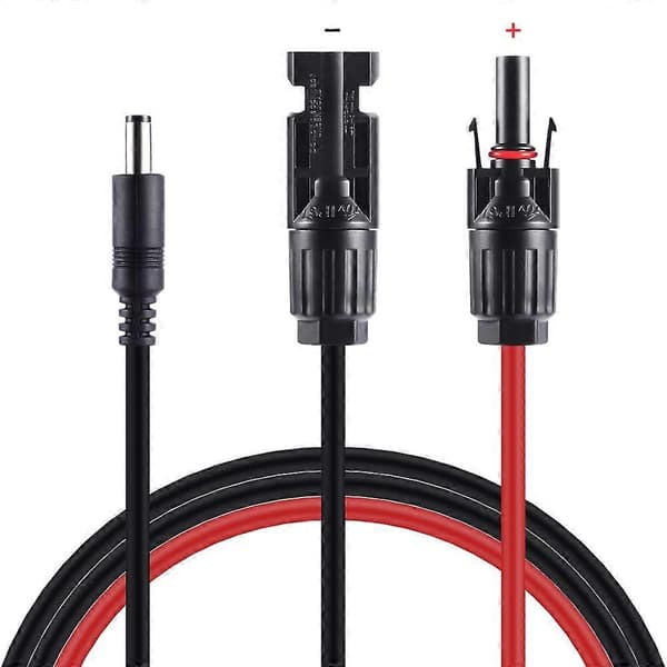 MC4 til DC 5.5x2.1mm Soladapterkabel for Kraftstasjon Rask PlugandPlay-tilkobling