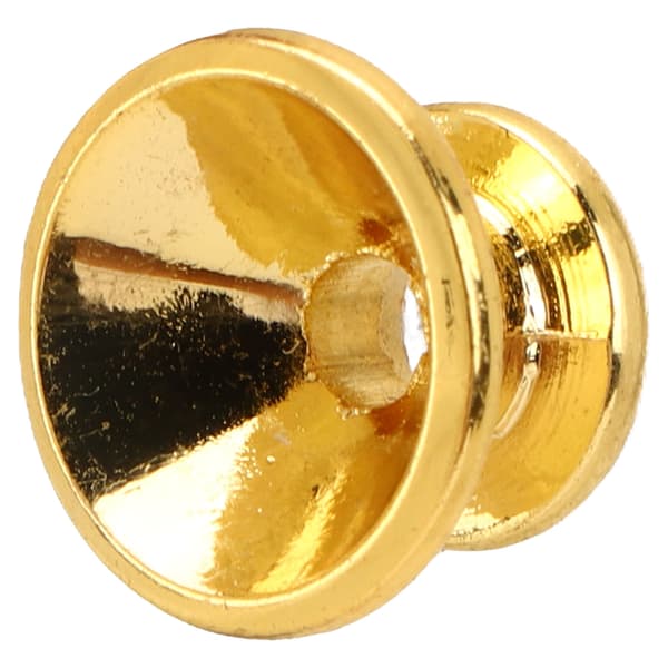 2st Gitarr Lås Knappar Metall Ändstift Set Monteringsskruvar Ullblock Modern Design för Bas Ukulele Guld