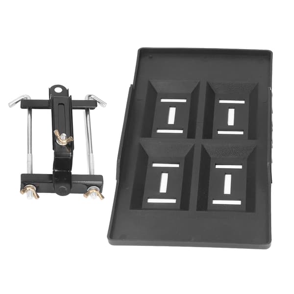 Bilbatteriholder Ned Brickfaste Kit Højdejusterbar Sort Robust Holdbar Universal