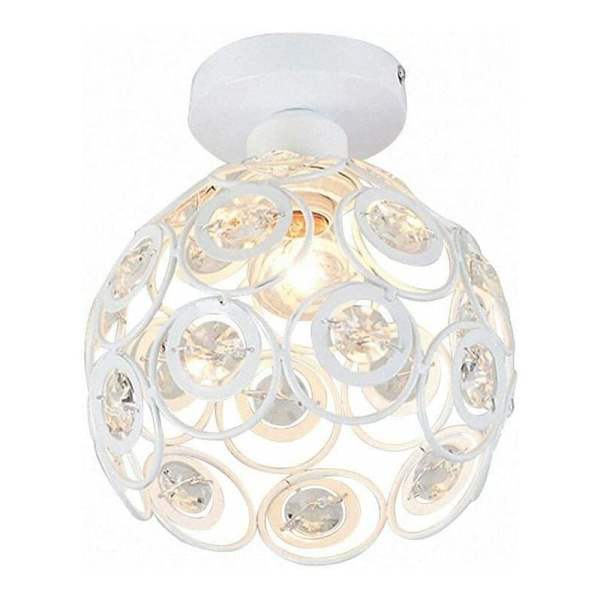 Modern takljuskrona lampskärm Kristall och metall LED taklampa Vintage industriell E27 inomhustak L