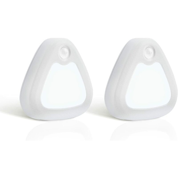 Nattlampa för barn [2-pack] LED-lampa för rörelsesensor med magnetisk bas (batteridriven) Barnkammare/toalett/entré/trappa