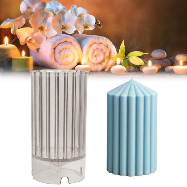 Geometriska Plastformar Paraffinvaxljus Karnaubavaxljus