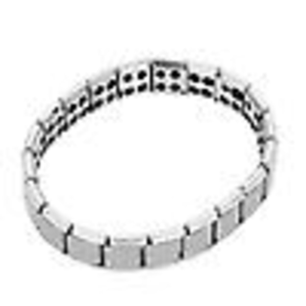 Germanium Titanium Stål Armband Magnet Health Healing Smycken (silver)