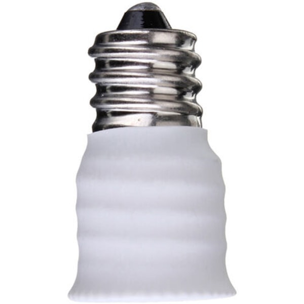 E12 till E14 adapter Adapter LED-lampa adapter vit konverter