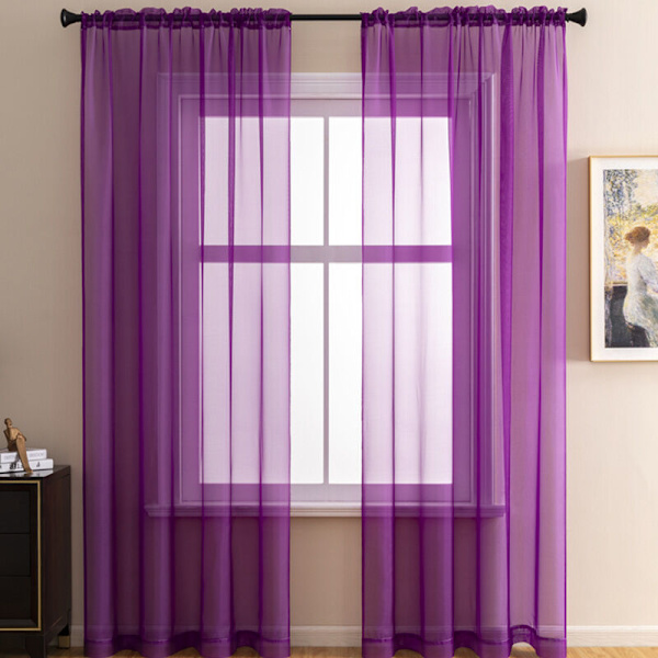 2 stykker model QZ--61#【54 B x 63 L*in】140x160 stykker gardinstof lystransmissionsskærm