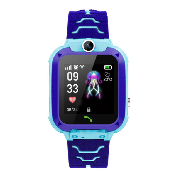 Kids Smart Watch Waterproof Phone Tracker Watch (engelsk blå),