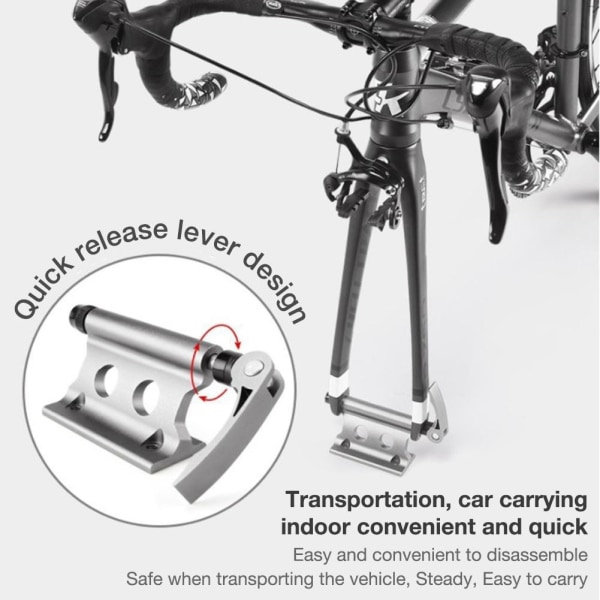 Biltak Cykelhållare Quick-release Gaffel Installation Monteringshållare Black-1PC