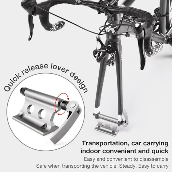Biltak Cykelhållare Quick-release Gaffel Installation Monteringshållare Black-2PCS