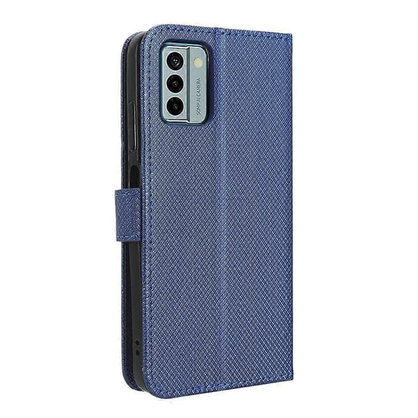Til Nokia G22 4G Diamant Tekstur Læder Telefoncover Blue