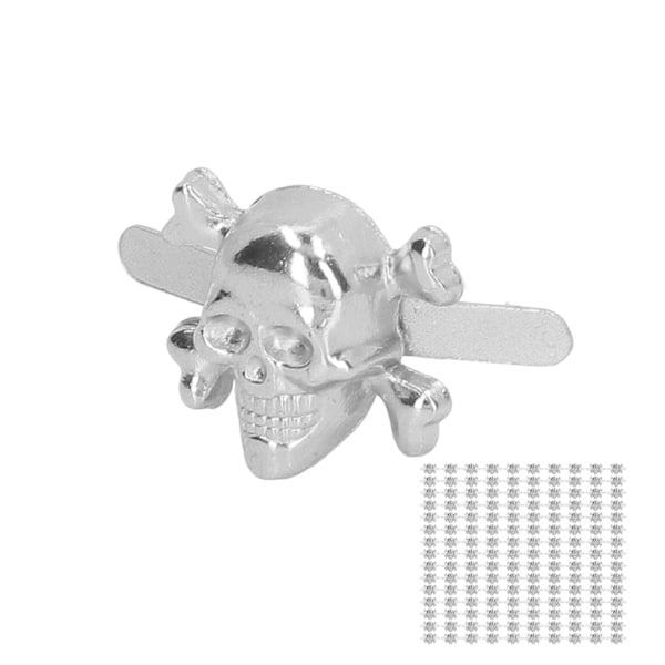 \"150 st Skull Rivets: Fashionabla gotisk stil Vackra Skull Studs för DIY skor, kläder och väskor i silver\"