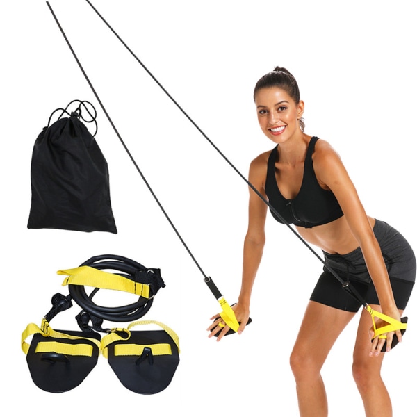 Swim Resistance trainer Korjaa uima-asennon Aikuisten set (60LB musta)