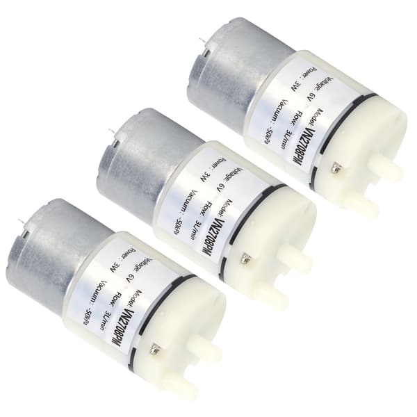 Mini Vakuum Vatten Luftpump för Akvarium DC 6V 3 st