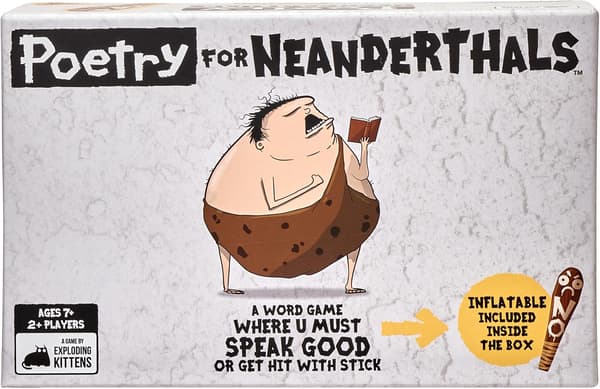 [HT]Exploding Kittens Poetry for Neanderthals by Exploding Kittens, korttipeli aikuisille, teineille ja lapsille, hauskoja perhepelejä