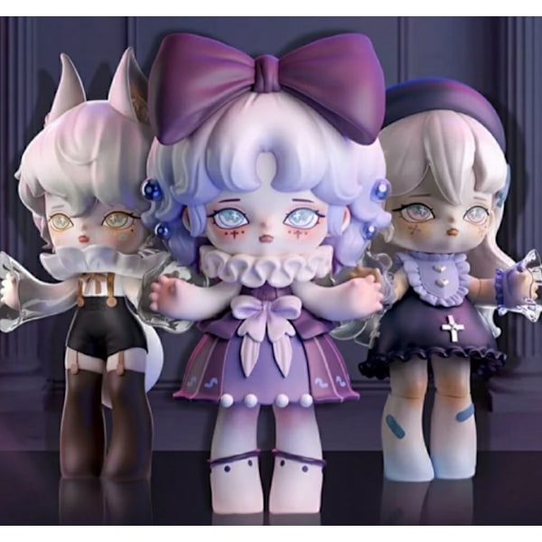 Incredible Mansion Blind Box Eden Doll Käsintehty verkkopunainen nukkekoristelulahja Lolita (aito blind box set tilaus 6 kpl)