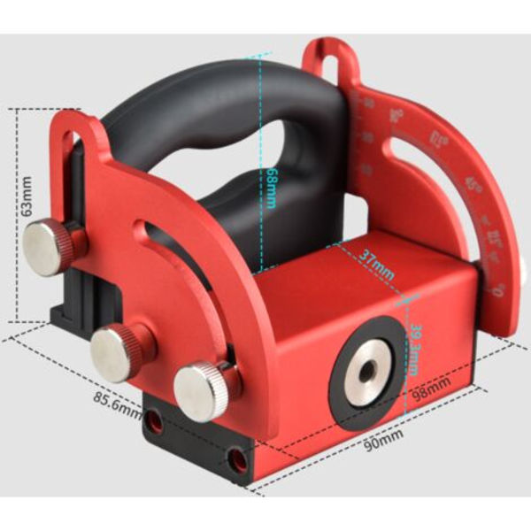 Oblique Hole Locator, Wood Splicing Installation Tool, Wood Angled Hole Locator, Pocket Angle DIY Drilling Hole Jig Kit
