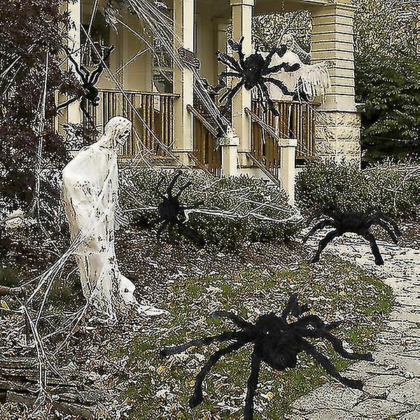 Kauhu jättiläinen musta pehmo Hämähäkki Halloween-juhlasisustus Rekvisiitta Lapset Lapset Lelut Kummitustalon sisustus (30cm) Baobao S