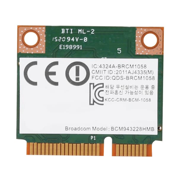 Til HP til Broadcom BCM943228HMB Dual Band 300M Mini PCI-e Trådløst LAN-kort med Bluetooth 4.0