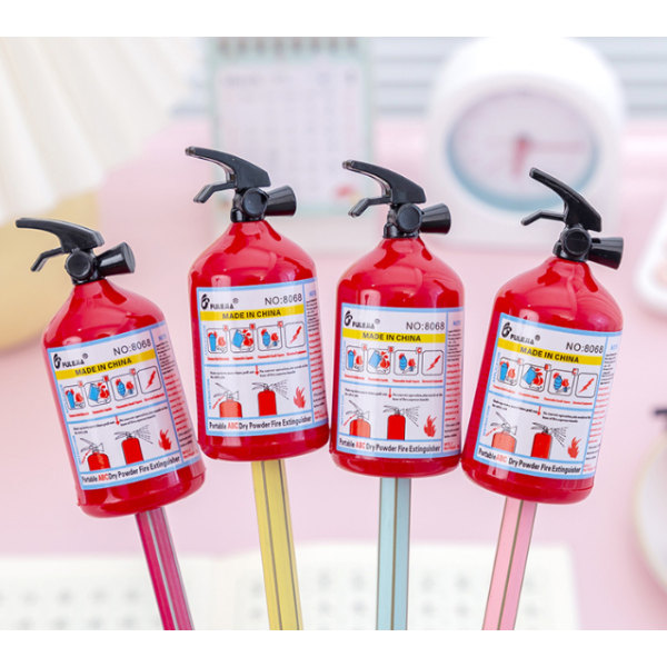 Sett med 5 kreative blyantspissere for barn brannslukningsapparat formet blyantspisser (blyantspisser - brannslukningsapparat),
