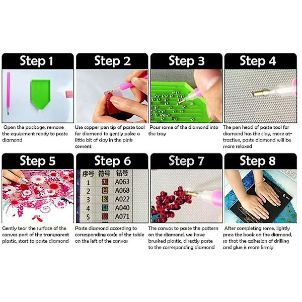 5d Diamond Painting Kit Full Pictures Diamond Painting Helkristall Rhinestone Cross Stitch 50 * 60cm, A