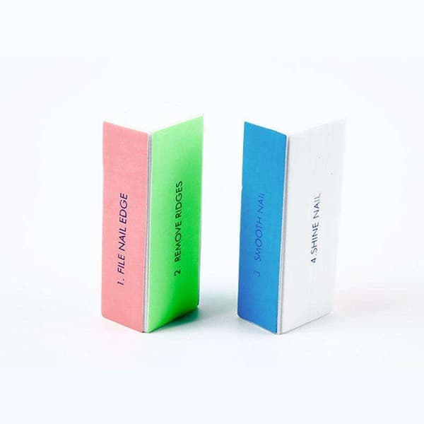 3-pak 4i1 Bufferfil, neglefil, til polering og filing Multicolor multicolor