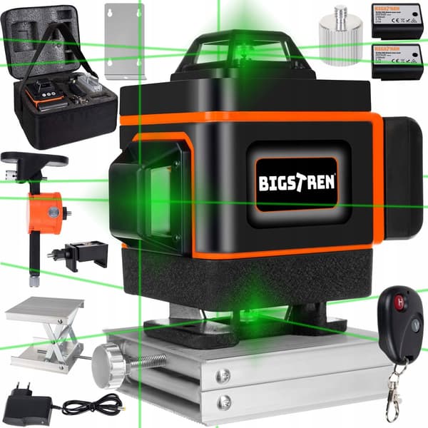 【HT】4D Krysslaser / Linjelaser / Krysslaser - 360° Multicolor multicolor