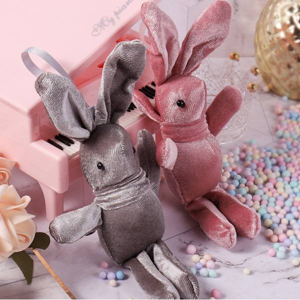 Wishing Rabbit Doll avaimenperä riipus lahjarasia tarvikkeet Grey