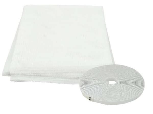 Myggenet til vinduer op til 130x150 cm White white