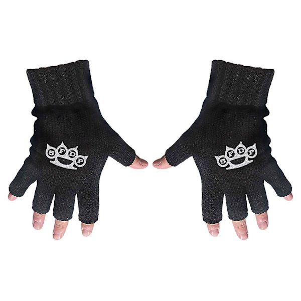 Five Finger Death Punch Unisex Adult Logo Fingerless Handskar Black One Size