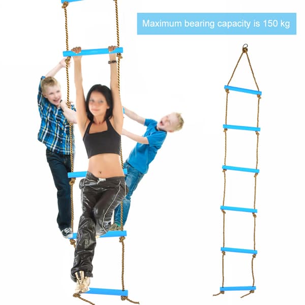 Blå Utomhus Klätterstege Leksak för Barn