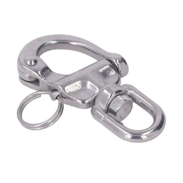 Snap Shackle 360 graders rotation rustfrit stål polerede overflader Quick Release Snap Shackle til spilerfald