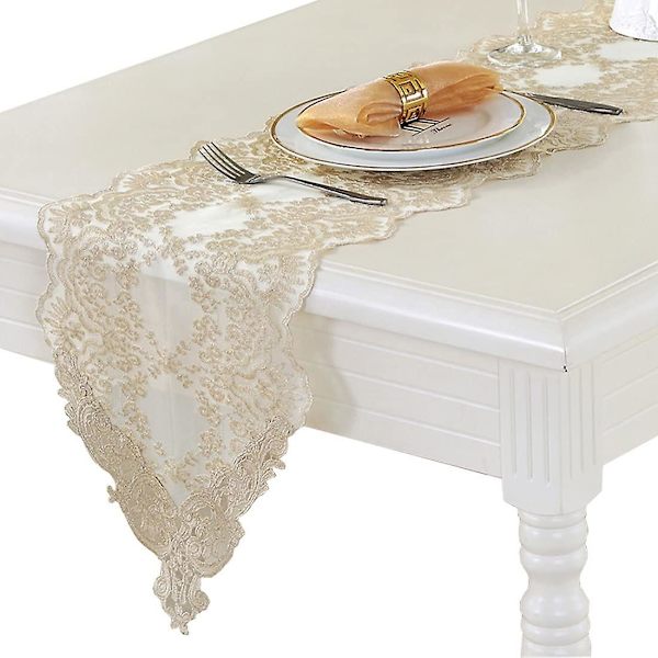European Lace Bordløber-Lys Gylden Gul