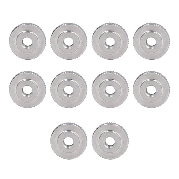 304 Rustfritt Stål Riflet Tommelfinger Mutter M6 Flat Hode Gjennomgående Hull Håndstrammingsmutter