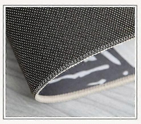 [HT]Rundt tæppe 3d optisk illusionstæppe skridsikker dørmåtte diameter 50cm