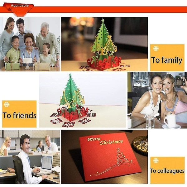 3D-joulukortit, pop-up-joulukortti, onnittelukortit