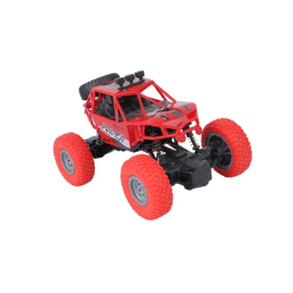 Højhastighedsfjernbetjening klatrende bil Firehjulstræk fjernbetjening terrængående legetøjsbil (rød)