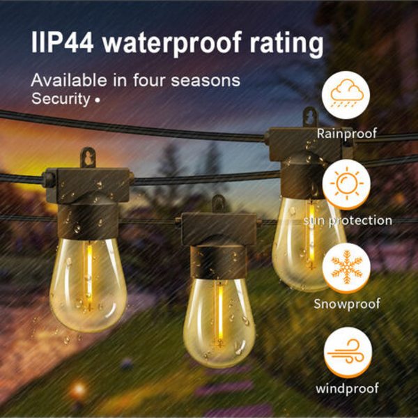 Udendørs Fairy Lights - 15 Lights - S14