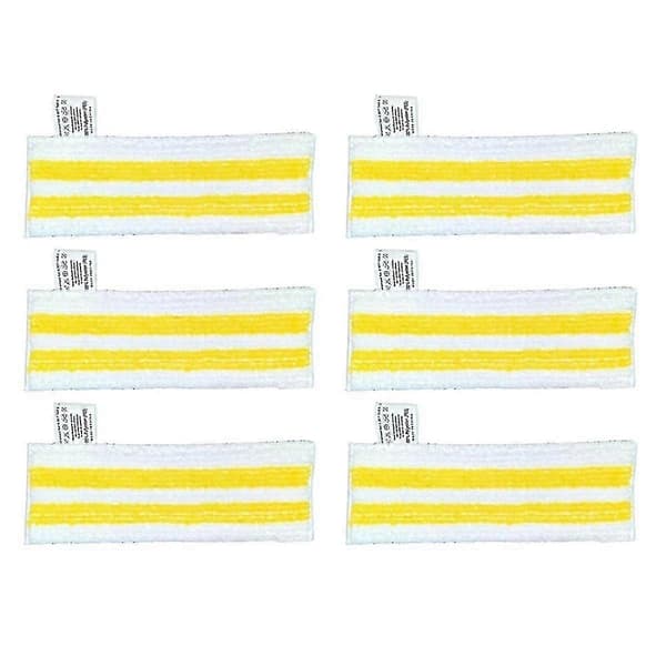 6 stk. dampmoppklut for Easyfix Sc2 Sc3 Sc4 Sc5 White