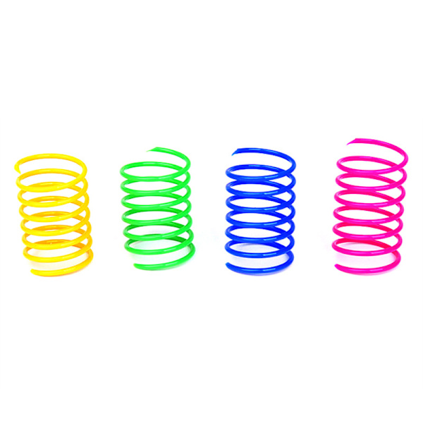 Spiralfjäder, 12 st Creative Cat Toys Kill Time and Keep Fit Interactive Cat Toys Starka och hållbara plastfjädrar