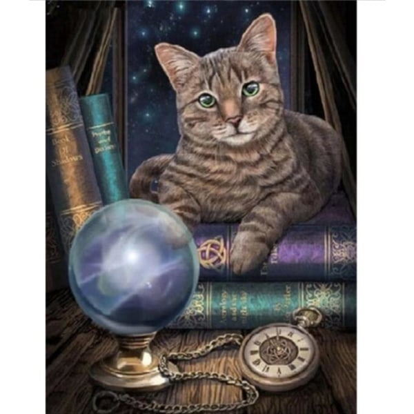 Cat Fick Watch Diamond painting (30*40 cm)
