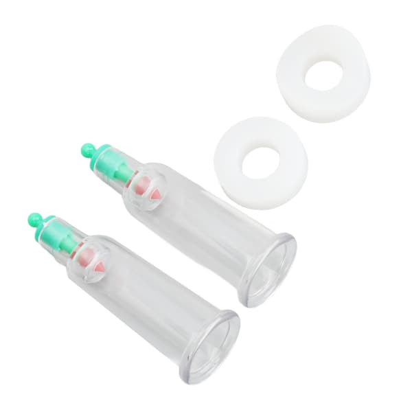 2 Finger Koppeterapi Kopper Silikon Plattform Albue Ringer Dyp Massasje Fingertupper Vakuum Koppekopper