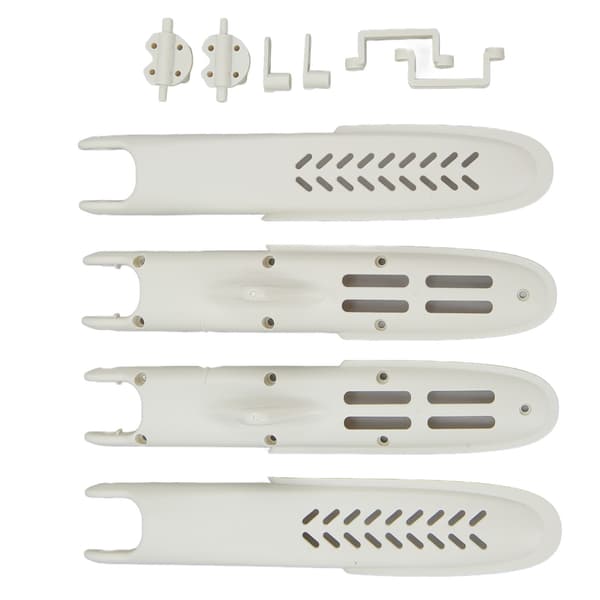 Motor Base Bracket Group Shell Mottakerhus for Wltoys XK X450 RC Fly Reservedeler Hvit