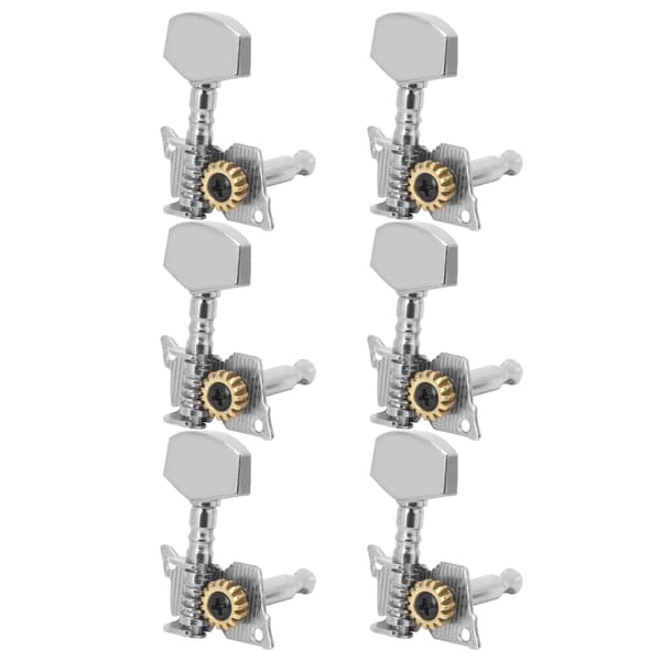 Gitarrstämskruvar Mekanik Silver Reservdelar för Ukulele 6 Höger
