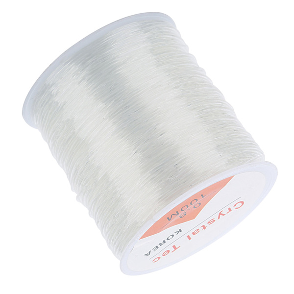109 meter lang elastisk fiber klar krystallstreng for smykkefremstilling DIY