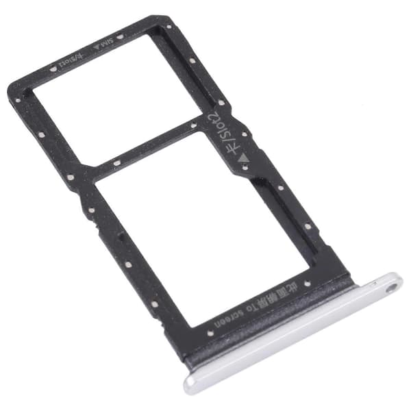 SIM-kortsfack + SIM-kortsfack / Micro SD-kortsfack för Honor Play 20 Silver